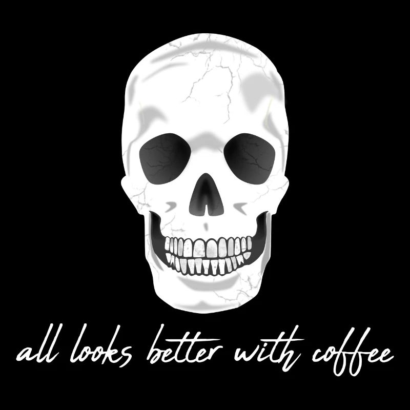 Coffee Caffeine Skull
