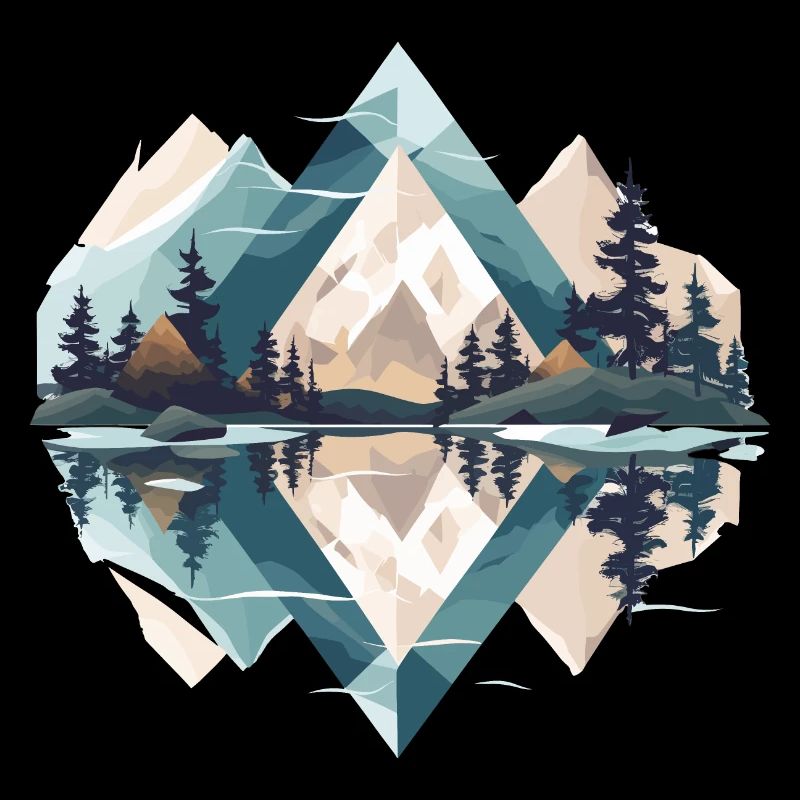 Montagnes minimalistes