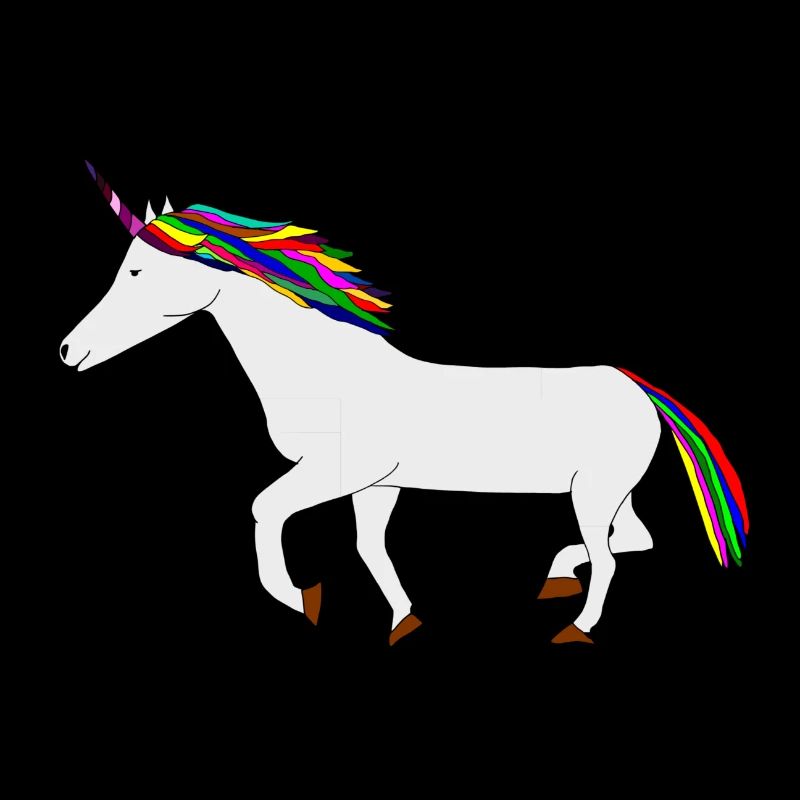 Licorne colorée
