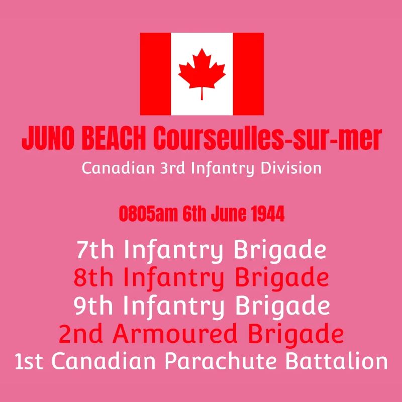 Juno Beach D-Day Range (White wording)