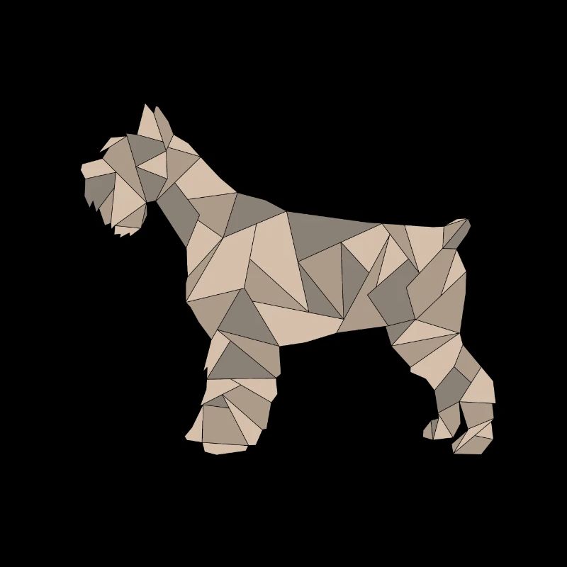 GEOMETRISCHER SCHNAUZER braun