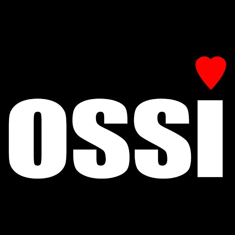 Ossi with heart red