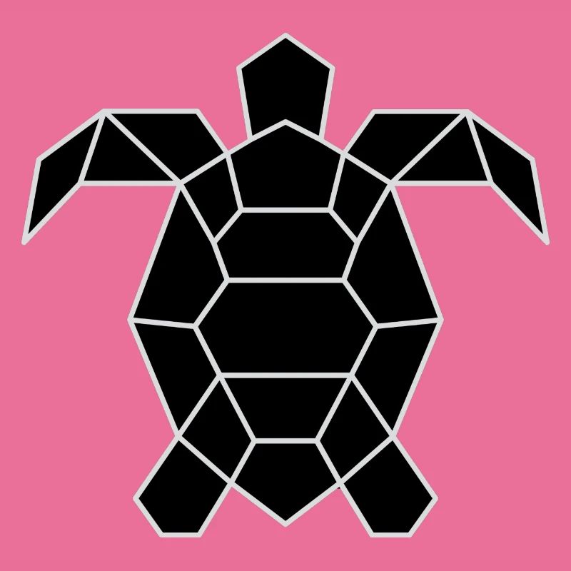 Essential unisex black turtle