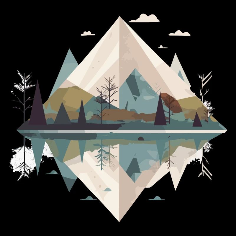 Montagnes minimalistes