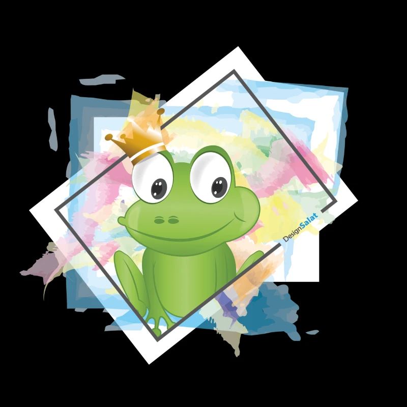 Le roi grenouille de conte de fées est dans la maison