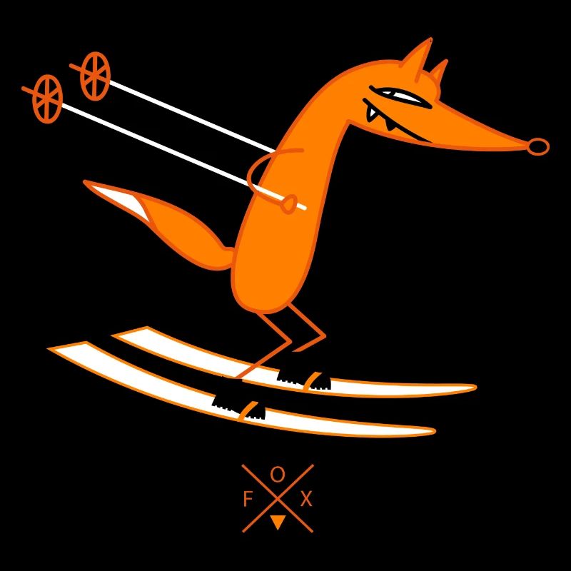 Schlauer Skifahrer (b)