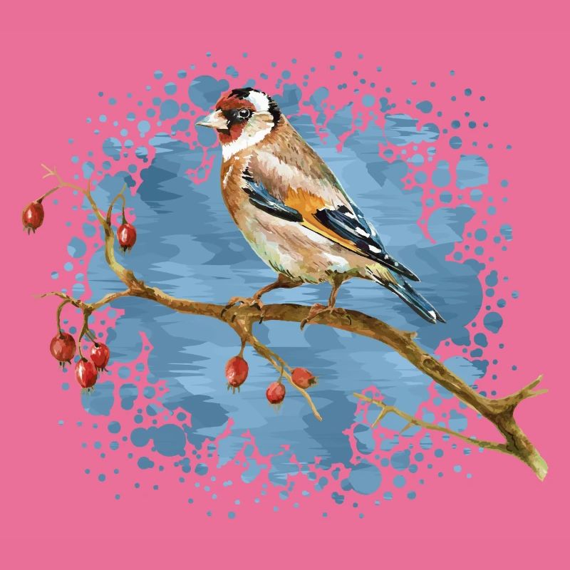 Bunter Vogel