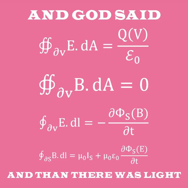 And god said Professor gift physics school atom