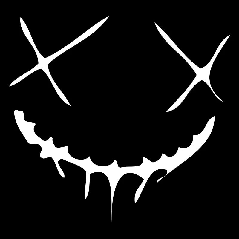 Scary Smile Face - White Edition