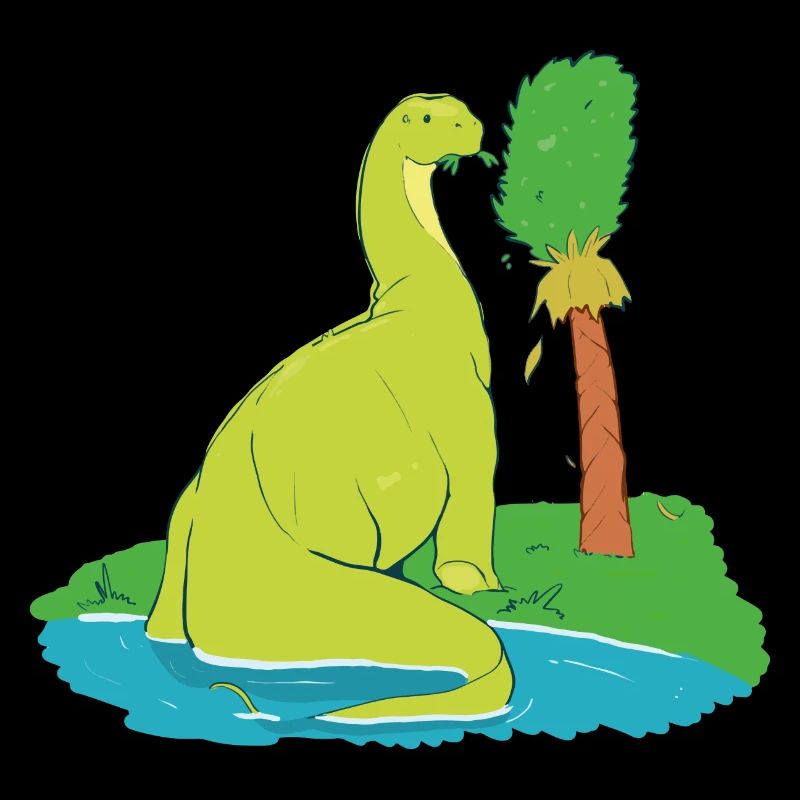 Langhalsiger Dinosaurier
