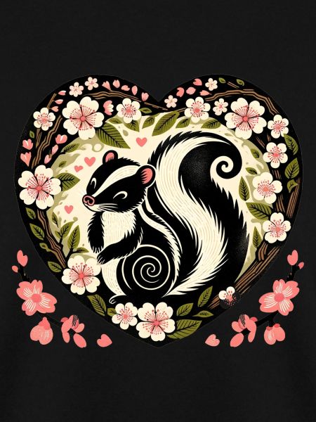Frühling Skunk Kirschblüten