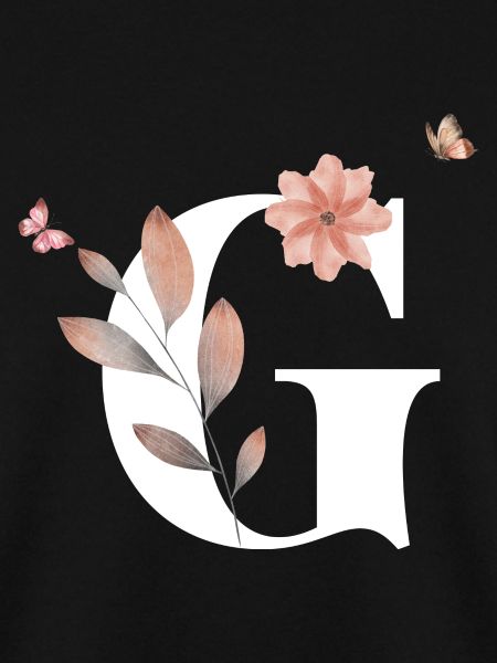 Buchstabe g Wildblumen Aquarelle