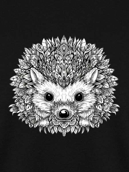Cute hedgehog mandala