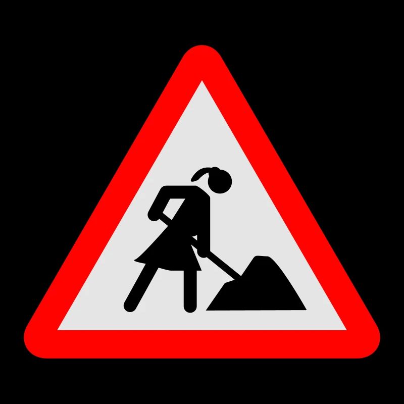 Woman on Building Site