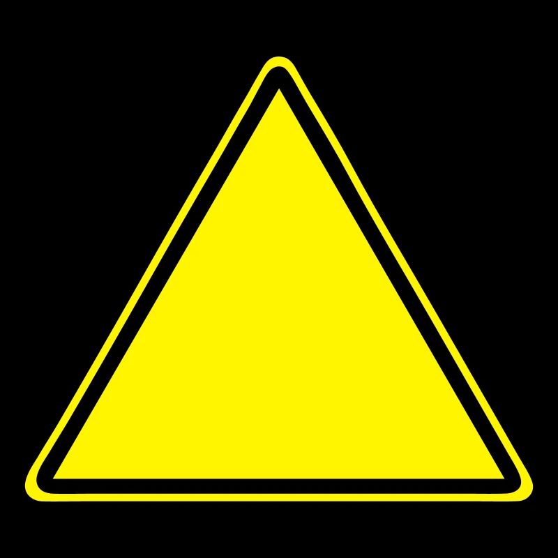 Warnschild Blanko