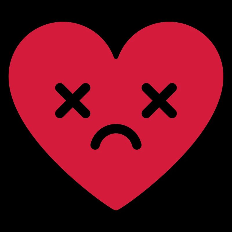 trauriges Herz emoji