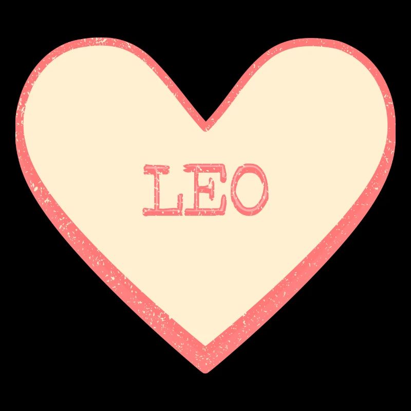 Leo Name First Name Pink Sugar Heart
