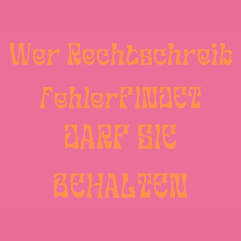 Der Rechtscreibfehler