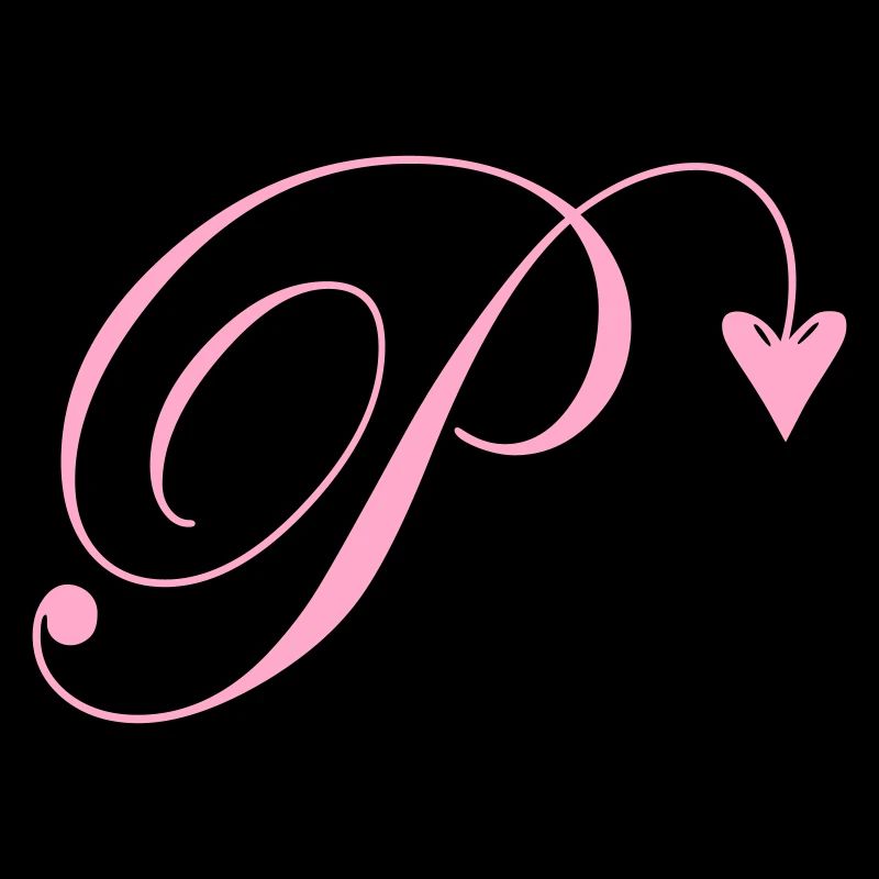 Monogramme P Coeur Vigne