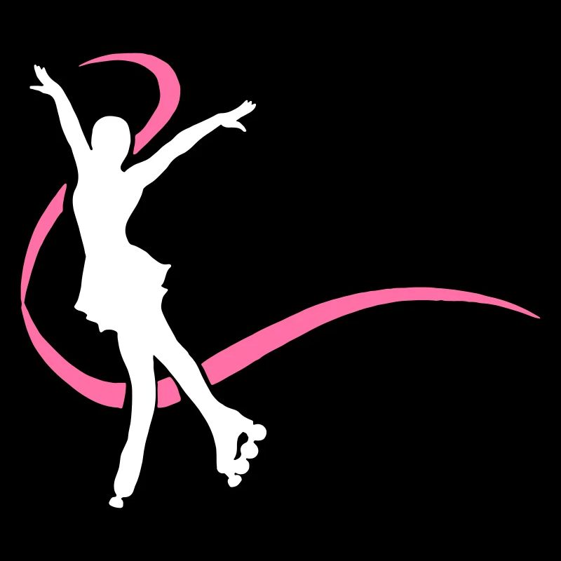 Silhouette patineuse blanche inline