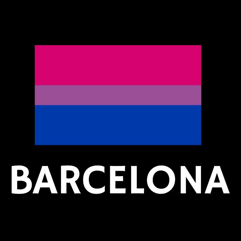 Bi Pride Flagge Barcelona