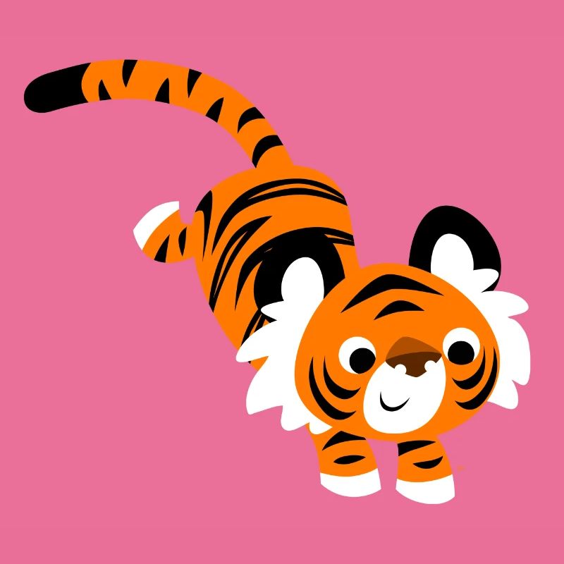 Süßer Springender Tiger von Cheerful Madness!!