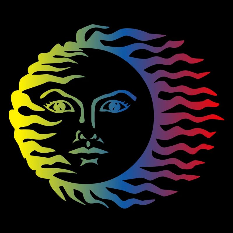 Sonne Symbol bunt