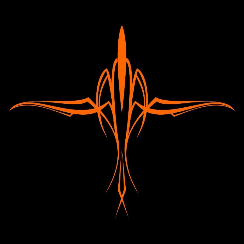 pinstripe Orange