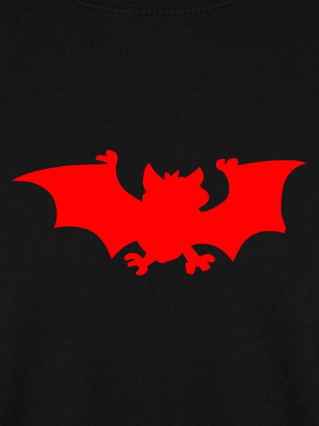 Fledermaus in Rot