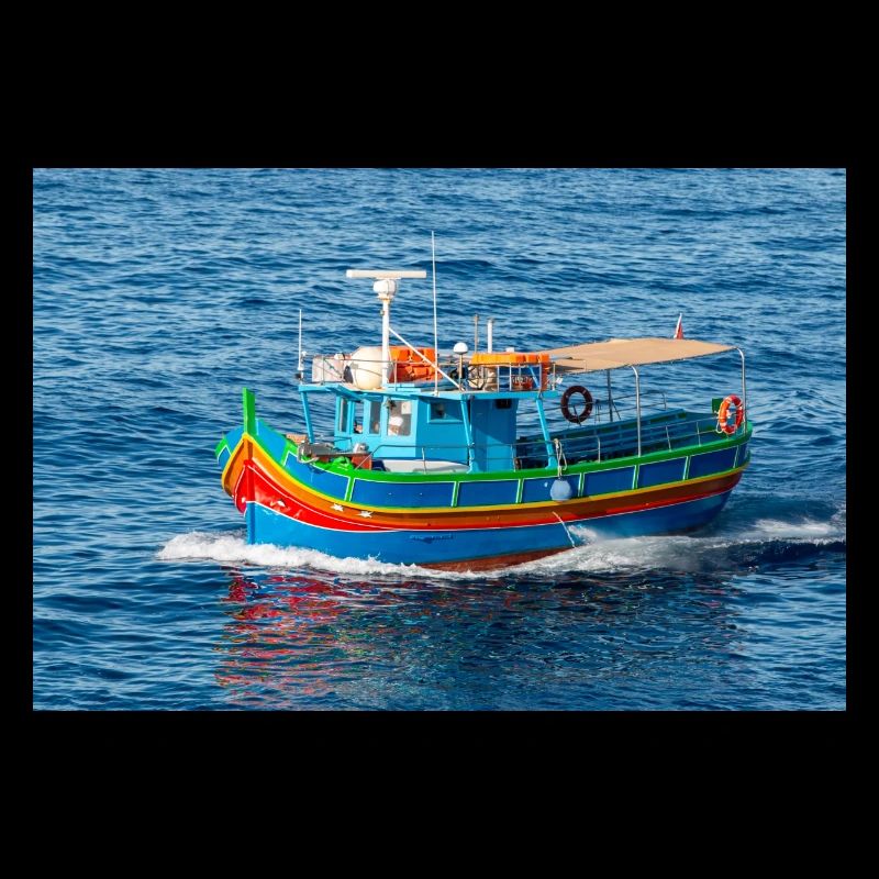 Malta traditionelles Fischerboot Luzzu