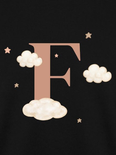 Letter f clouds stars