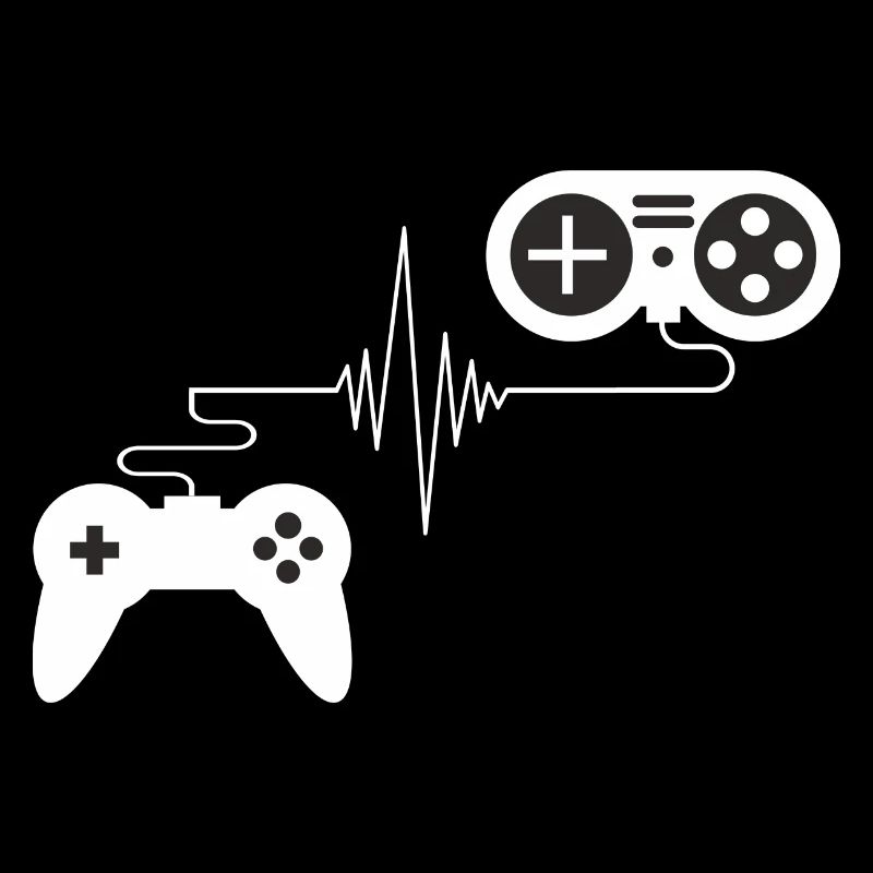 Gamer Zocker Gamepad mit Pulsschlag