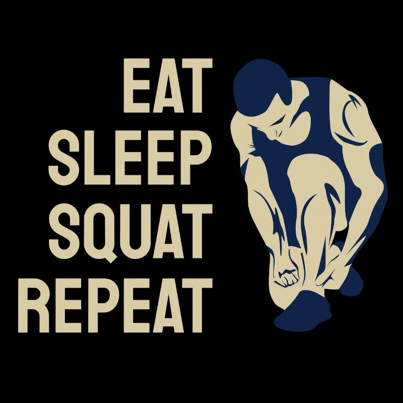 Manger Sommeil Squat Répéter