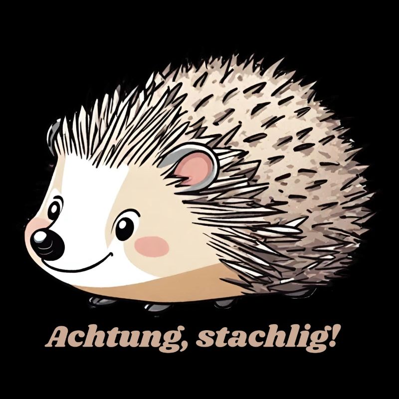 Achtung stachlig Igel