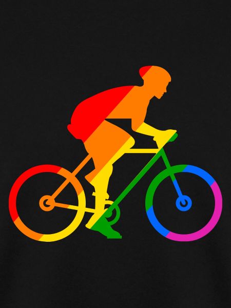Regenbogen Fahrrad Sport