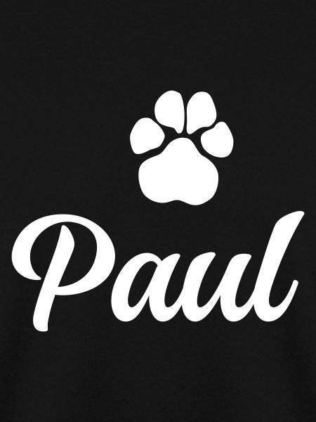 Hundename PAUL mit Pfote