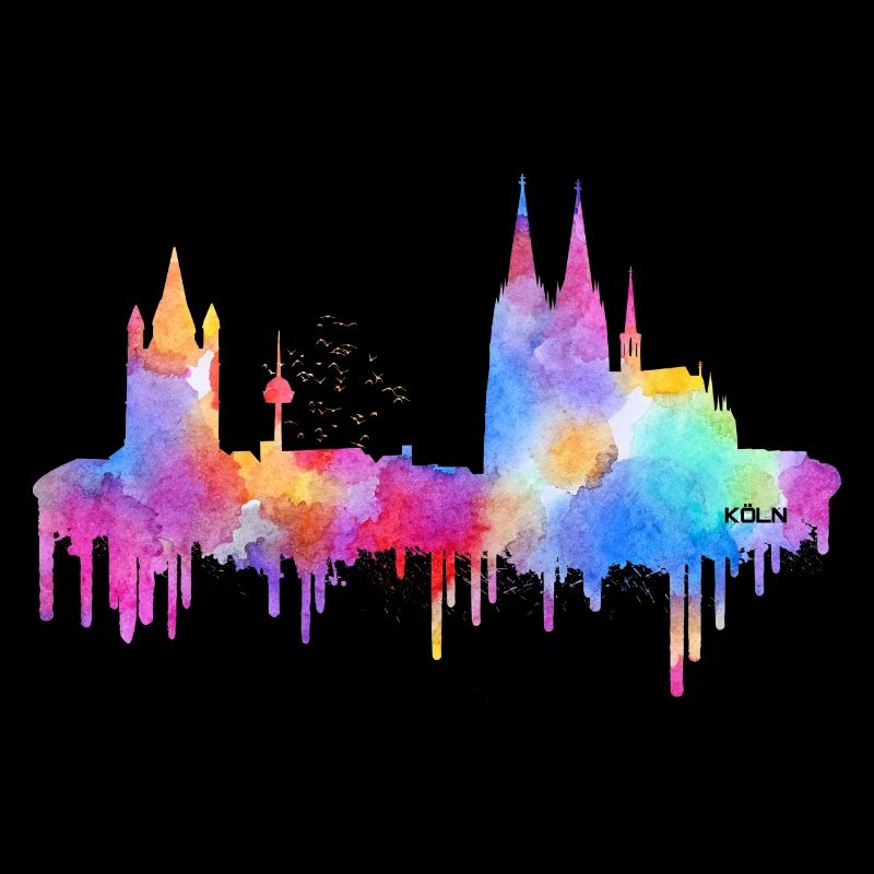 Skyline Köln - Bunt
