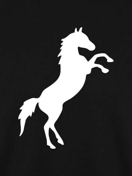 Pferd aufbäumend weiss