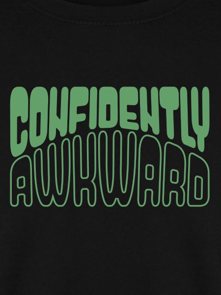 Confidently awkward in green