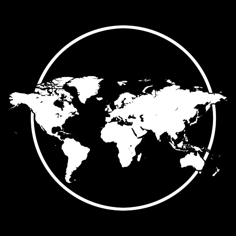 World Map White