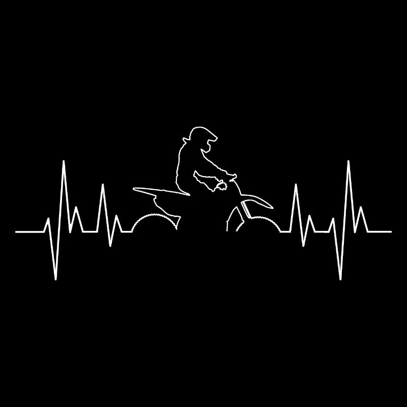 Motocross Motorrad Herzschlag