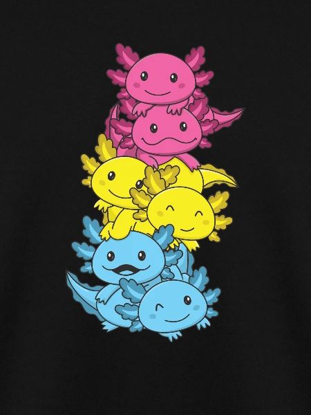 Pansexual Flag Pan Pride LGBTQ Axolotl
