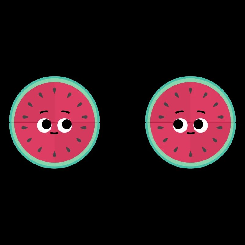 Melonen mit Gesichter