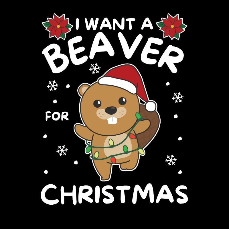 Ich will ein Biber zu Weihnachten süße Biber