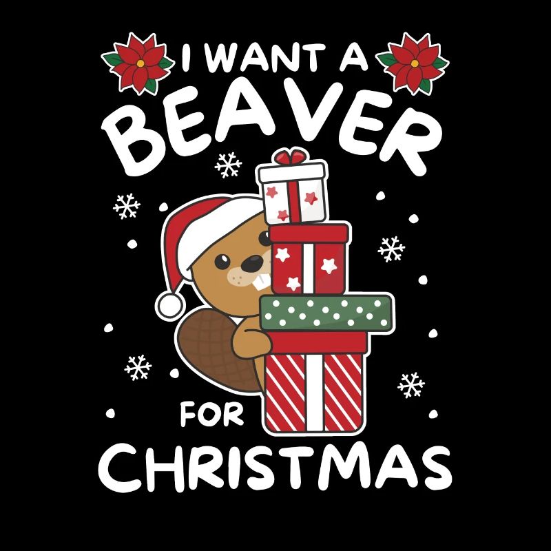 Ich will ein Biber zu Weihnachten süße Biber
