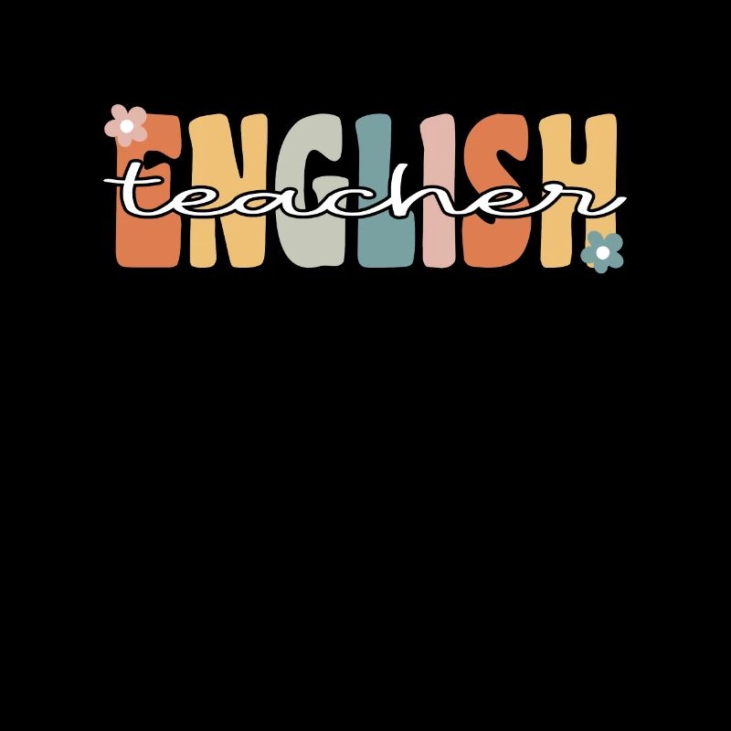 Professeur d’anglais Groovy Retro Teacher Gift