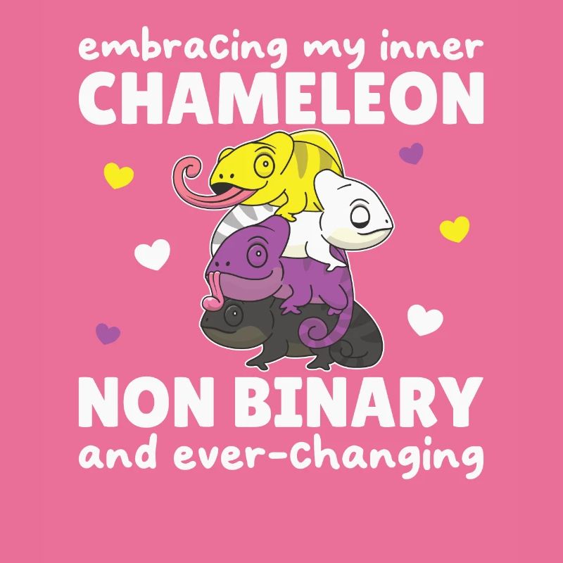 Nonbinary Chameleon Flag Pride LGBTQ Non Binary