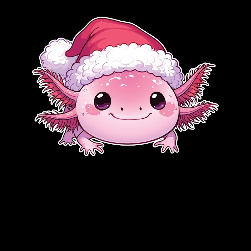 Axolotl Noël Axolotls mignons Joyeux Noël