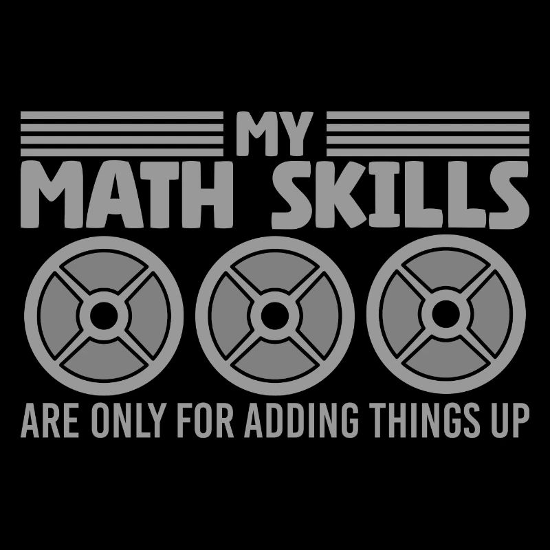 Plaques de poids d’haltérophile Bodybuilder Math