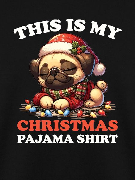 Mops Weihnachts Schlafanzug Hunde